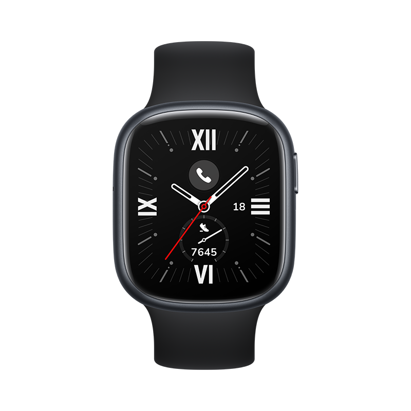 Image of HONOR Watch 4 BT 32MB+4GB Black Silicone Strap