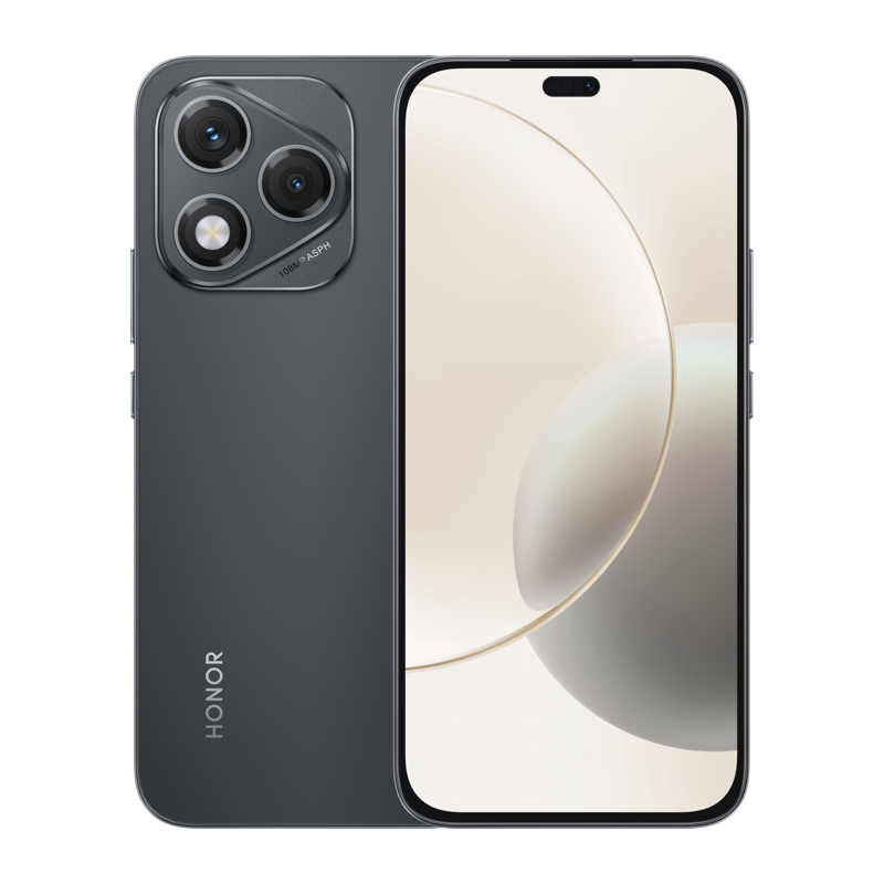 HONOR 400 Lite 8+256GB, Velvet Black, AI-Kamerataste,108 MP Street-Style Portr?t, AMOLED-Display, 5230 mAh Akku