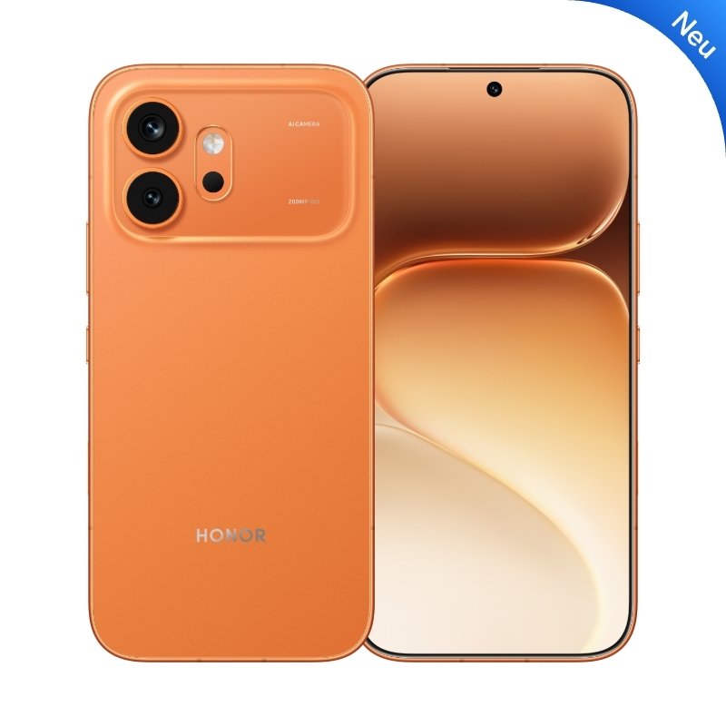 HONOR 600 8+512GB Orange, Snapdragon 7 Gen 4, 200MP Ultra-Klare Nachtkamera, 6400mAh, IP68/IP69/IP69K