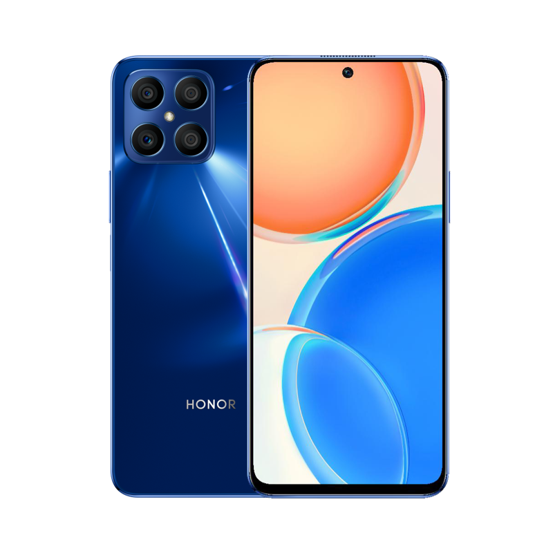 HONOR X8 6+128Go/Snapdragon 680/Ocean Blue/Châssis fin de 7,45 mm