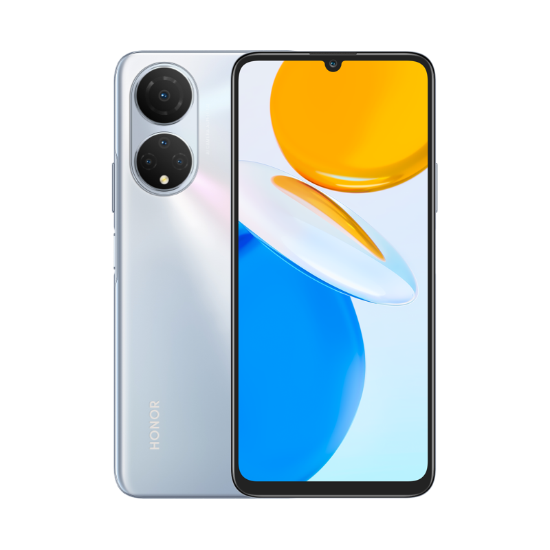 HONOR X7 128Go/Snapdragon 680/Titanium Silver/Écran HONOR Fullview 6,74/16,7 millions de couleurs