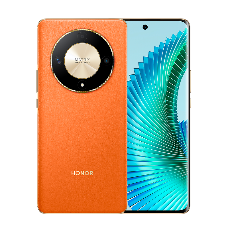 HONOR Magic6 Lite 8+256 Go, Sunrise Orange(Couleur exclusive), Écran ultrarésistant, Batterie 5300 mAh, Caméra ultra-claire