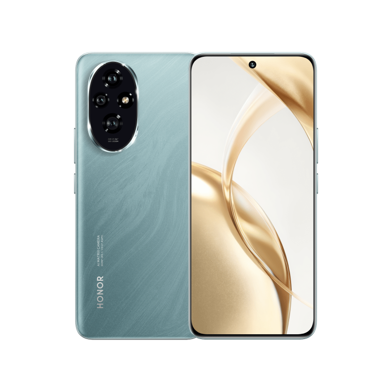 HONOR 200 Emerald Green, Moteur de portrait HONOR IA, 12+512Go, Snapdragon 7 Gen 3, 5200mAh, MagicOS 8.0