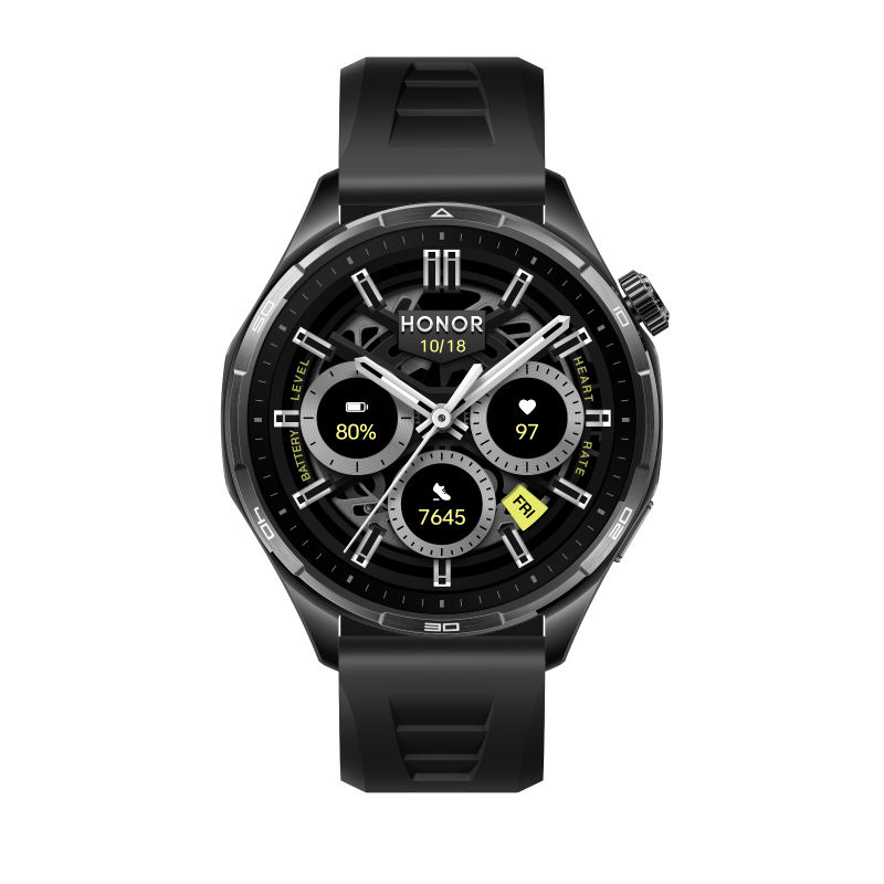 HONOR Watch 6 Standard BT 32MB+4GB Shadow Black Black Fluoroelastomer Strap