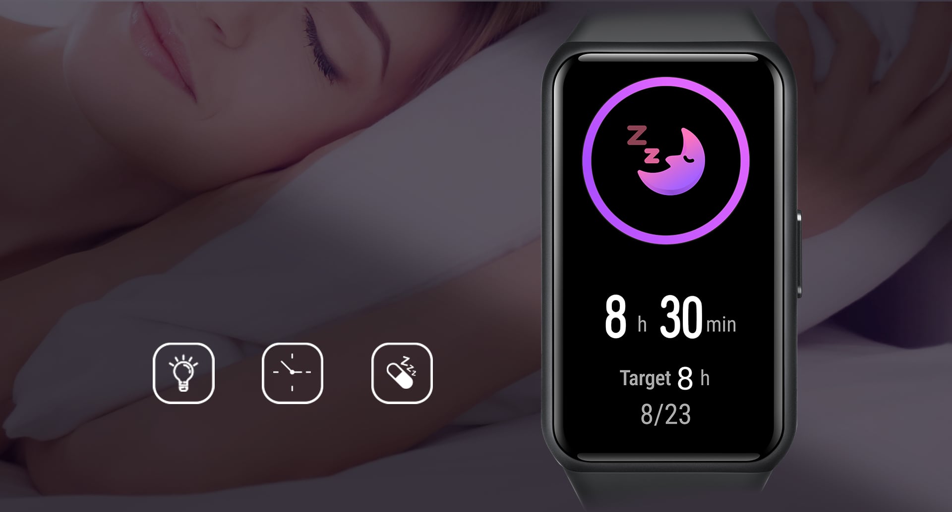 HONOR Band 6 supports Sleep Monitoring, helping improve the quality of your sleep